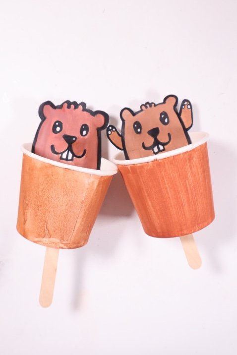 Easy Groundhog Day craft for preschoolers and Kindergarteners